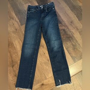 Good American Dark Blue indigo denim always  fits 6-12 never worn 28’ inseam